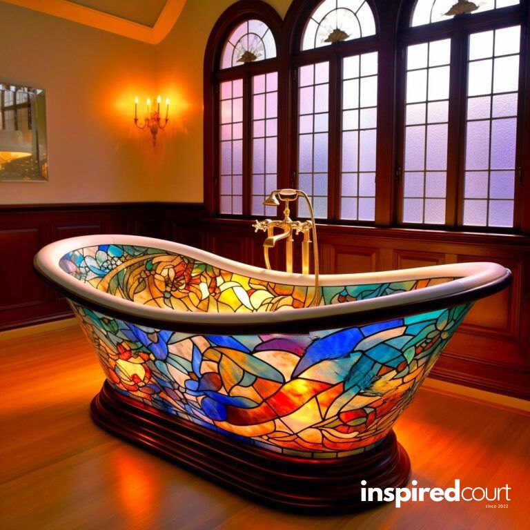 stained glass bathtubs