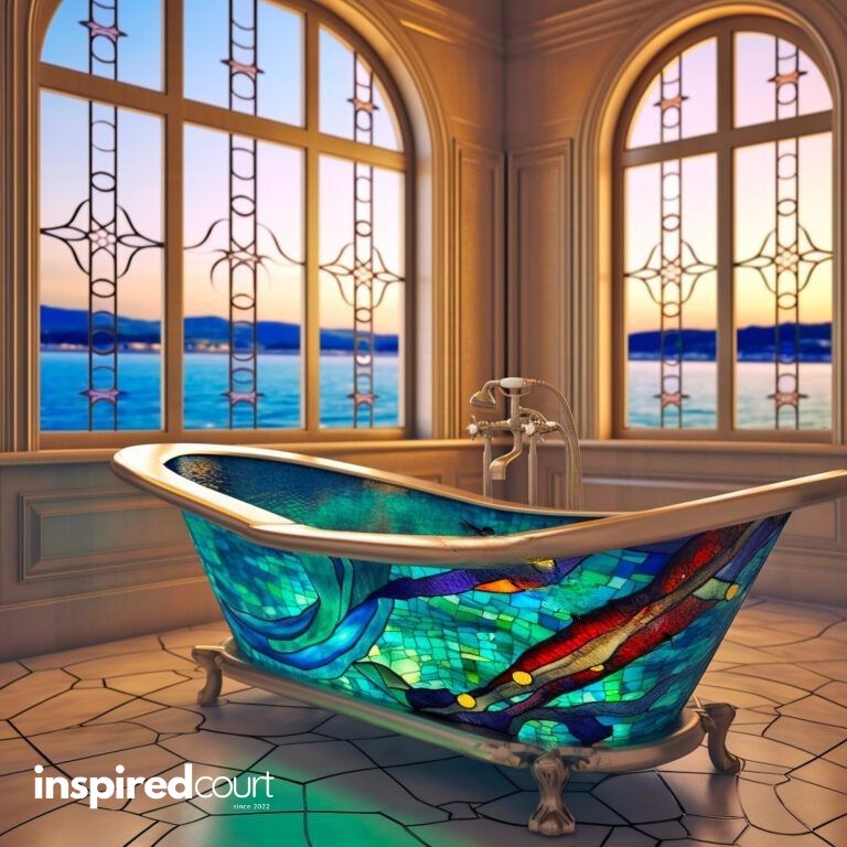 stained glass bathtubs