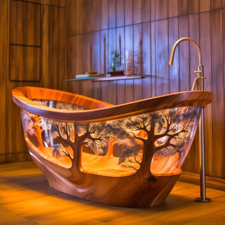 Wood And Epoxy Bathtubs