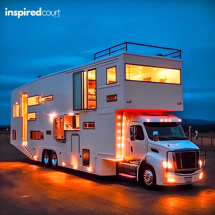 Discover The Majesty Semi Truck Camper Conversion With Exclusive Balconies