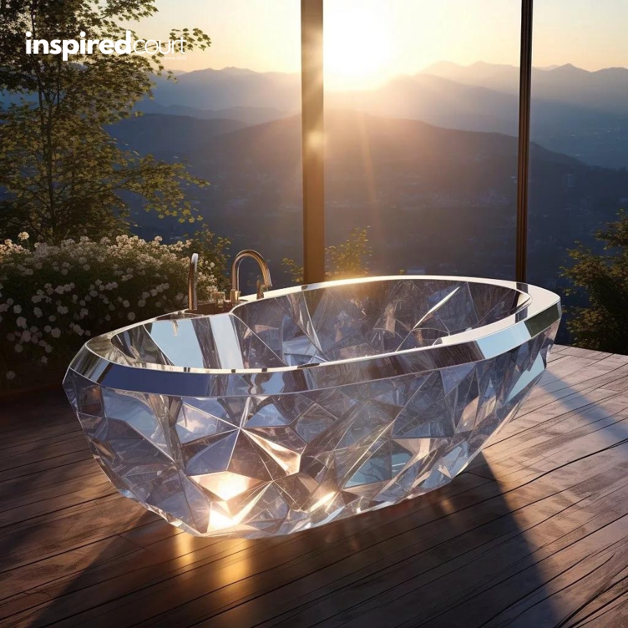Indulge in a Fairytale Soak with These Enchanting Crystal Bathtubs