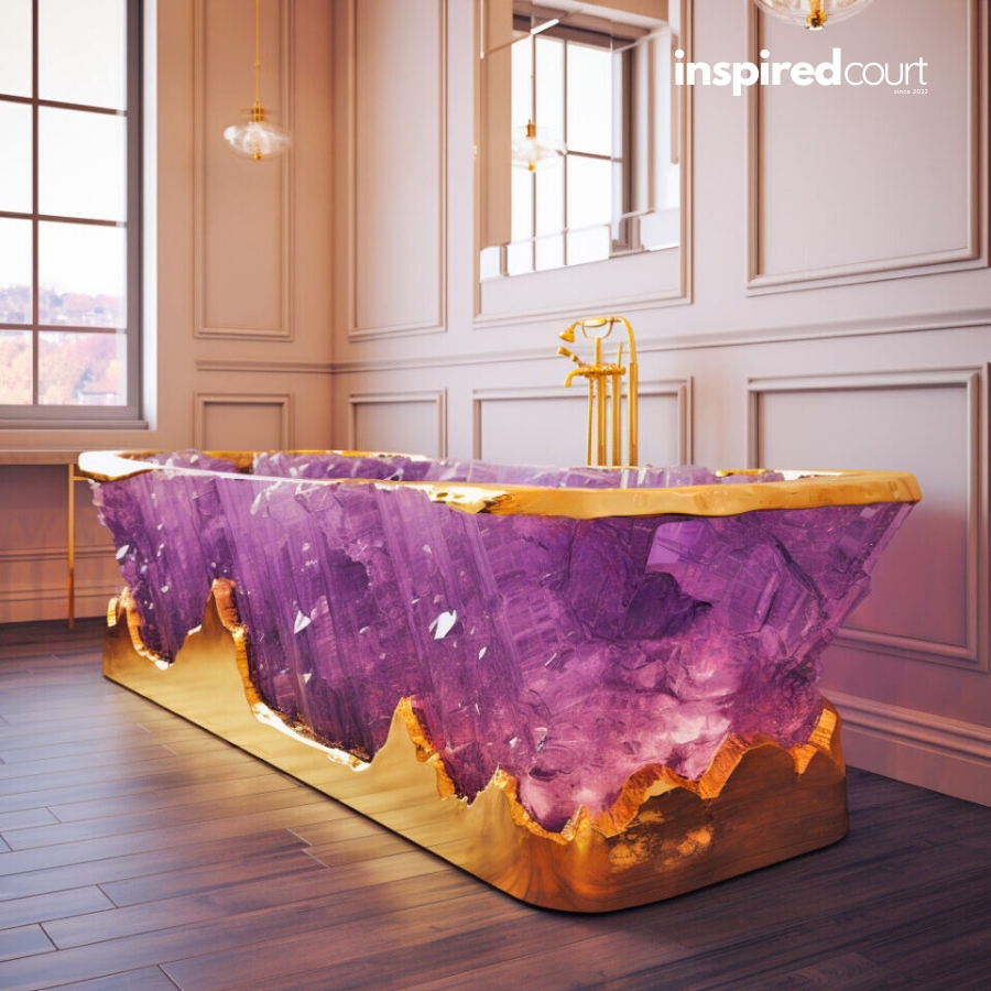 Indulge in a Fairytale Soak with These Enchanting Crystal Bathtubs