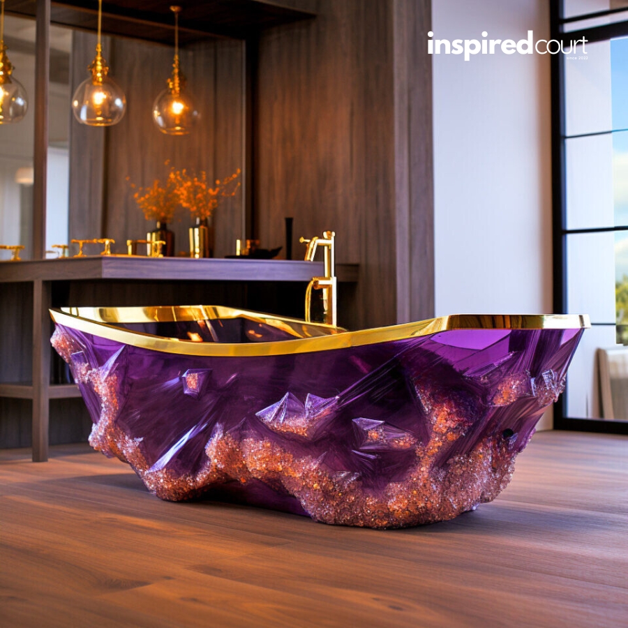 Indulge in a Fairytale Soak with These Enchanting Crystal Bathtubs