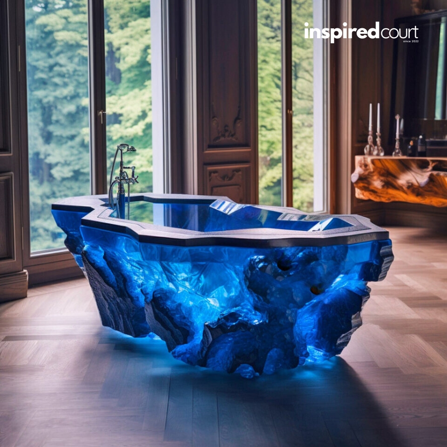 Indulge in a Fairytale Soak with These Enchanting Crystal Bathtubs