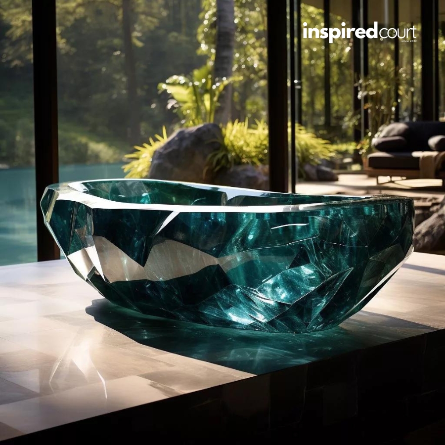 Indulge in a Fairytale Soak with These Enchanting Crystal Bathtubs