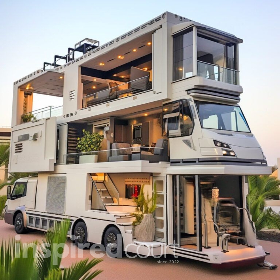 Giant open concept campers Boasting Fold-Down Walls for Breathtaking Panoramas
