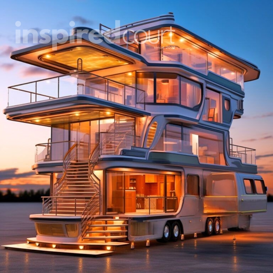 Giant open concept campers Boasting Fold-Down Walls for Breathtaking Panoramas