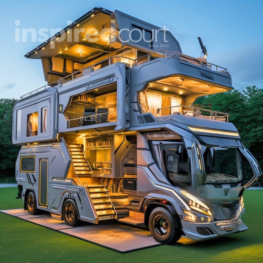 Giant open concept campers Boasting Fold-Down Walls for Breathtaking Panoramas