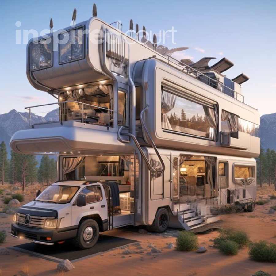 Giant open concept campers Boasting Fold-Down Walls for Breathtaking Panoramas