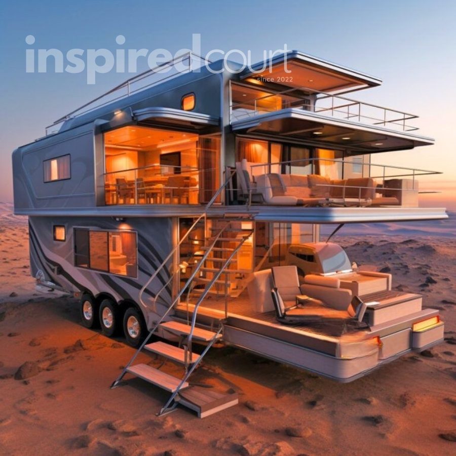 Giant open concept campers Boasting Fold-Down Walls for Breathtaking Panoramas