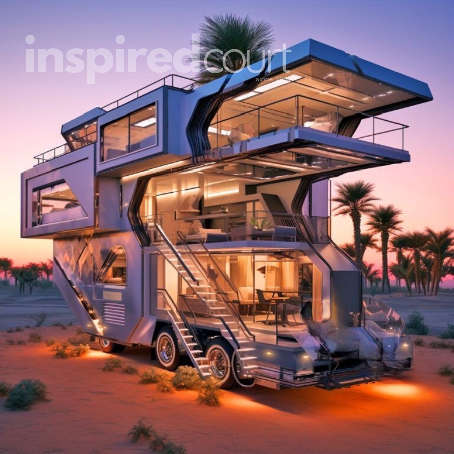 Giant open concept campers Boasting Fold-Down Walls for Breathtaking Panoramas