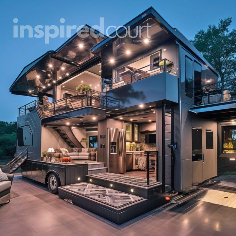 Giant open concept campers Boasting Fold-Down Walls for Breathtaking Panoramas