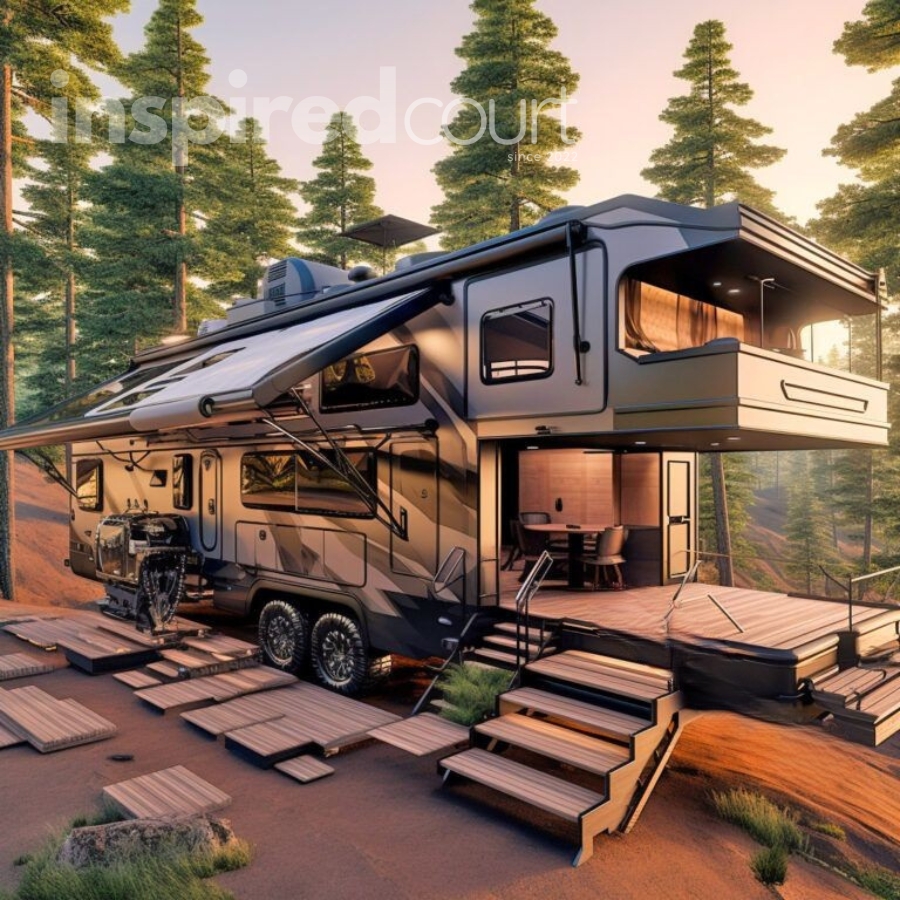 Giant open concept campers Boasting Fold-Down Walls for Breathtaking Panoramas