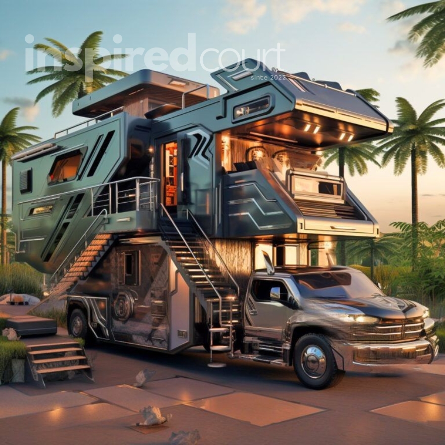 Giant open concept campers Boasting Fold-Down Walls for Breathtaking Panoramas