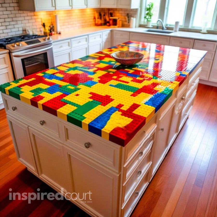 Lego Epoxy Countertop – An Innovative Approach to Kitchen Design
