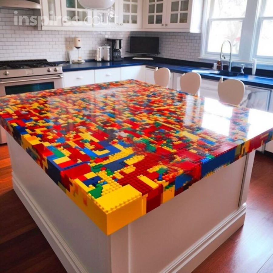 Lego Epoxy Countertop – An Innovative Approach to Kitchen Design