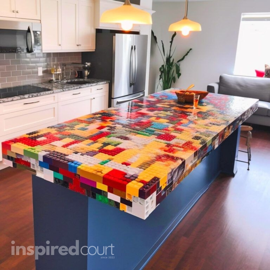 Lego Epoxy Countertop – An Innovative Approach to Kitchen Design