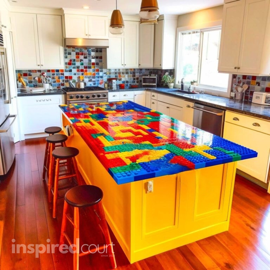 Lego Epoxy Countertop – An Innovative Approach to Kitchen Design