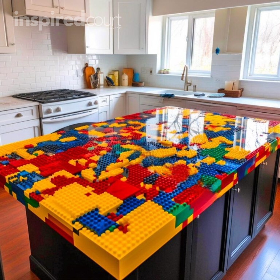 Lego Epoxy Countertop – An Innovative Approach to Kitchen Design