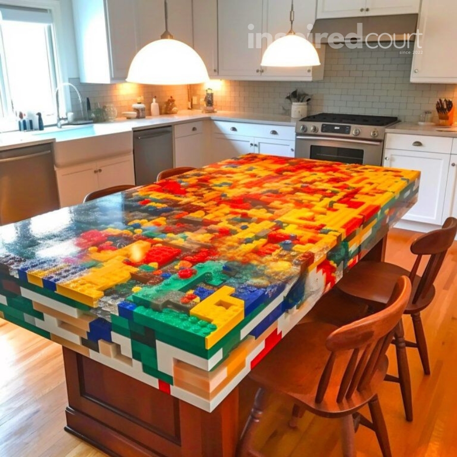 Lego Epoxy Countertop – An Innovative Approach to Kitchen Design