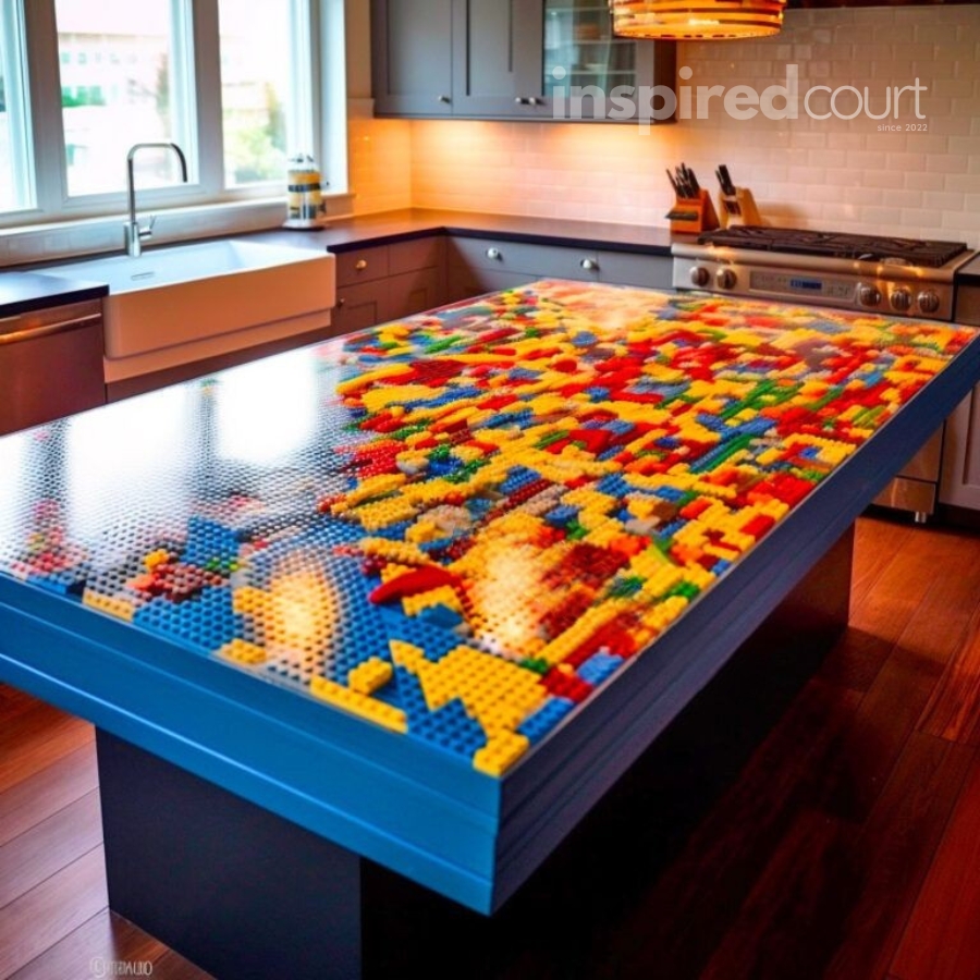 Lego Epoxy Countertop – An Innovative Approach to Kitchen Design