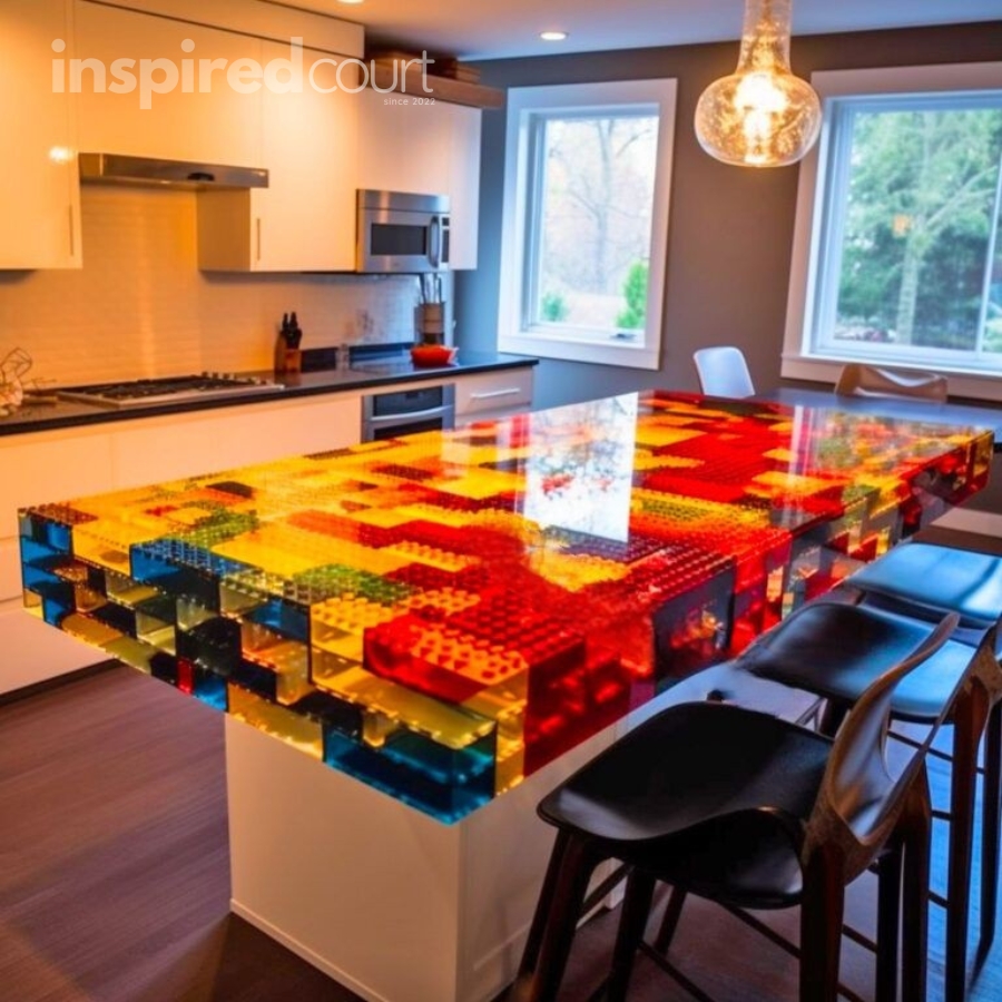 Lego Epoxy Countertop – An Innovative Approach to Kitchen Design