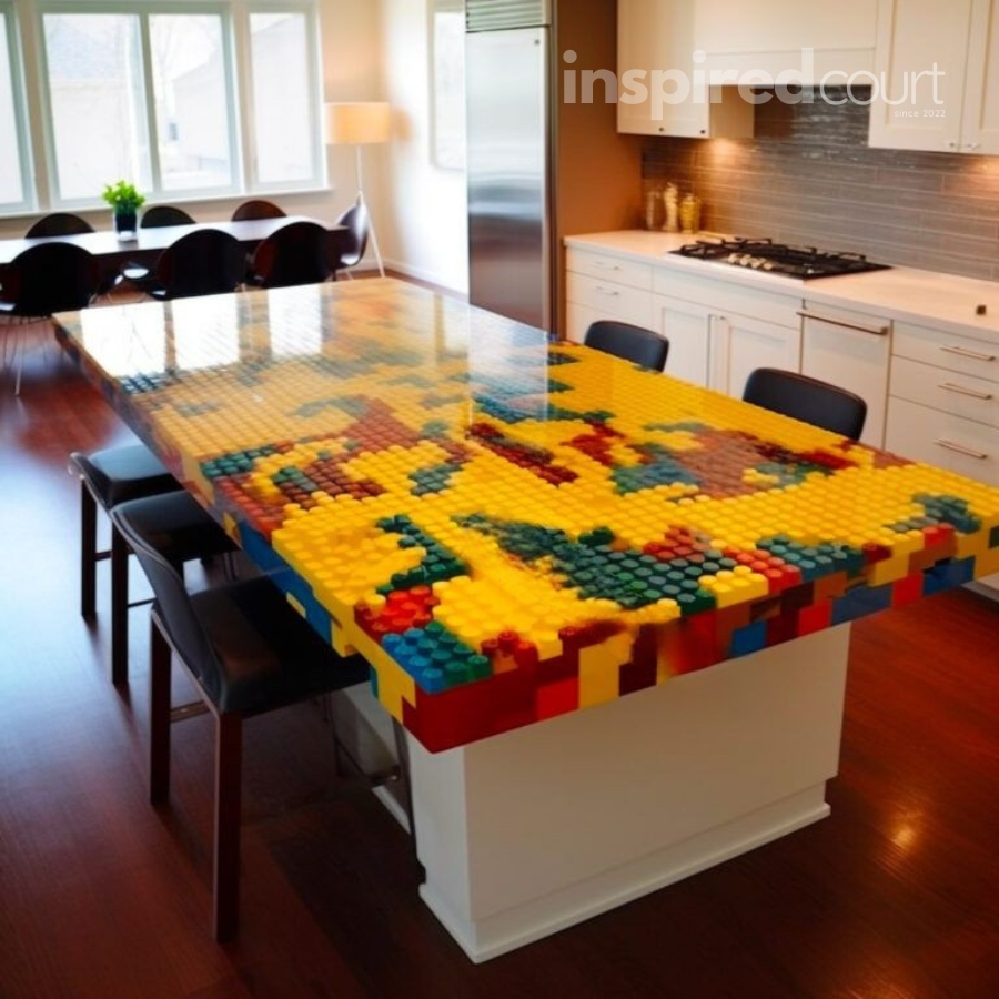 Lego Epoxy Countertop – An Innovative Approach to Kitchen Design