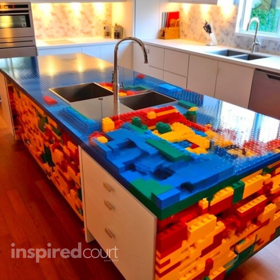 Lego Epoxy Countertop – An Innovative Approach to Kitchen Design