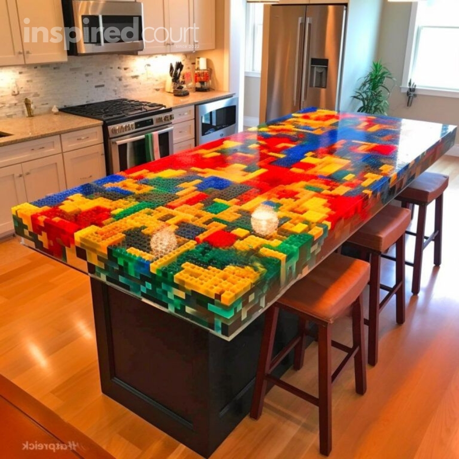 Lego Epoxy Countertop – An Innovative Approach to Kitchen Design
