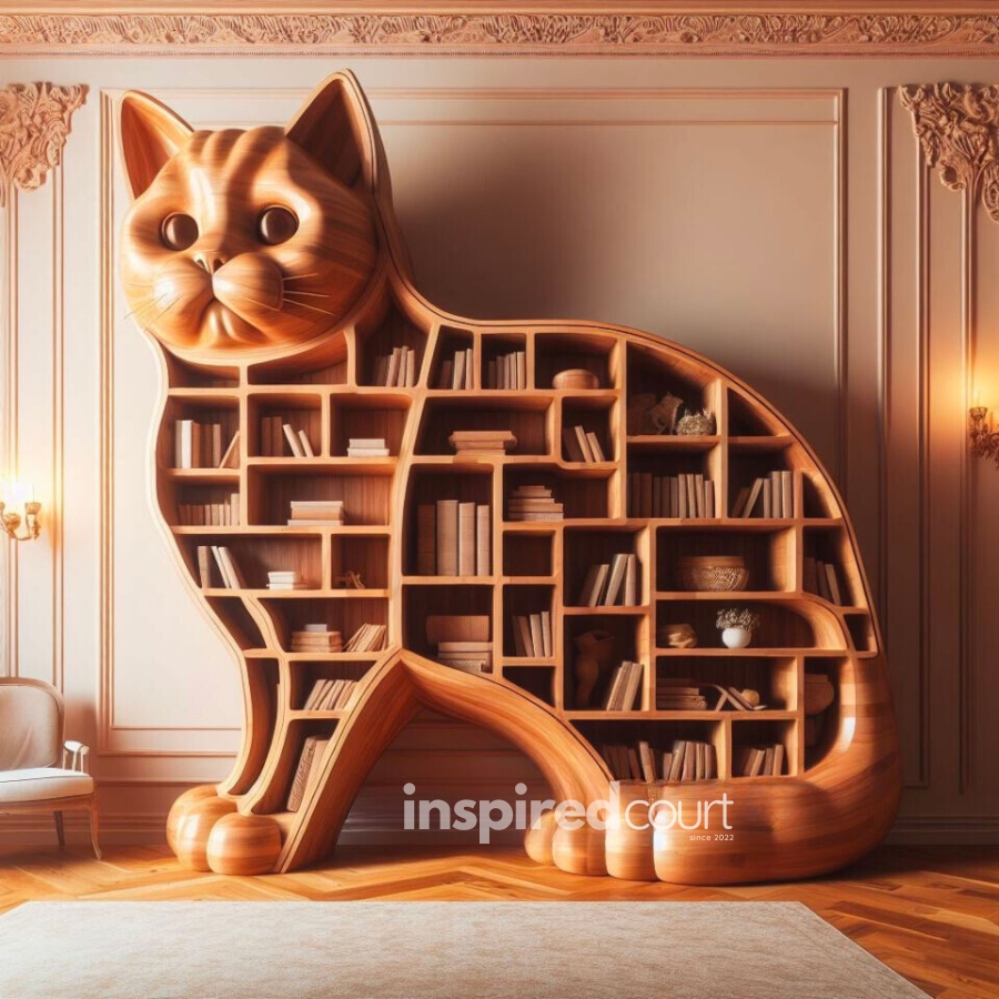 Cat-shaped Bookshelf Unleashing Creativity: The Charm in Modern Interior Design