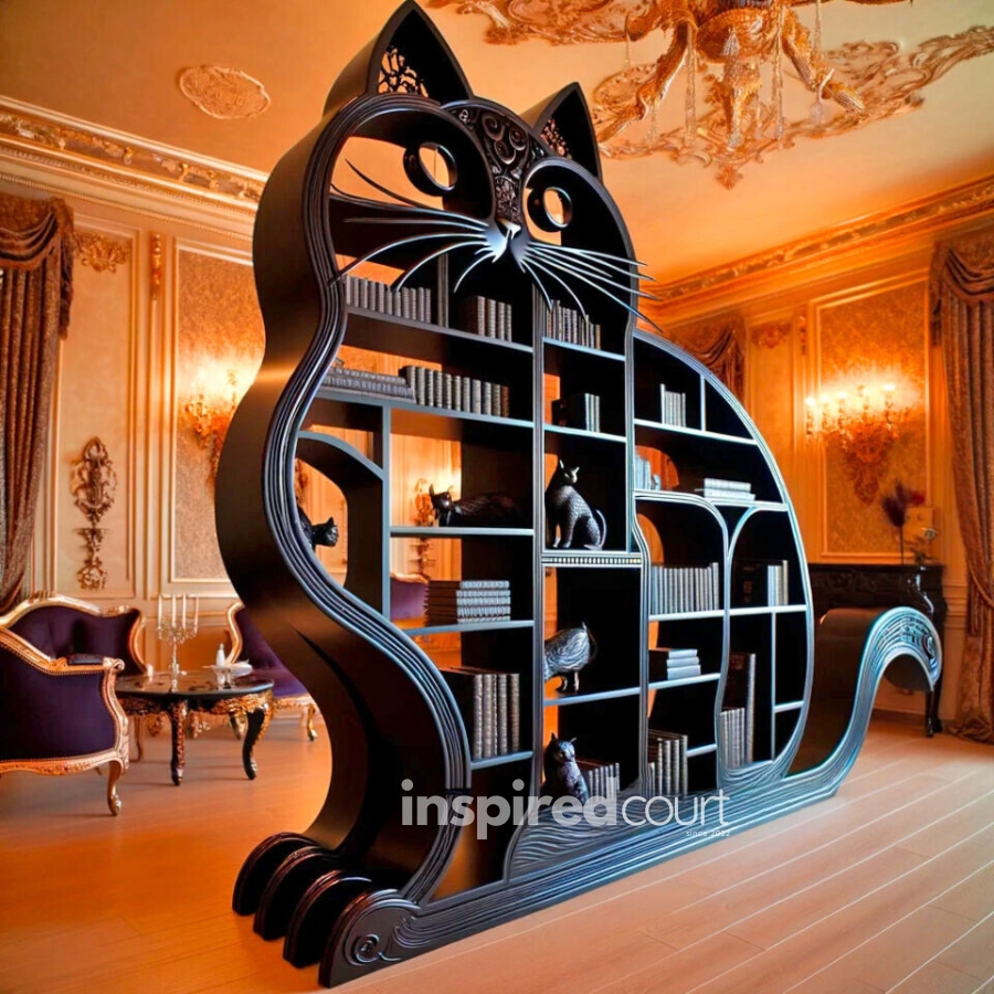 Cat-shaped Bookshelf Unleashing Creativity: The Charm in Modern Interior Design