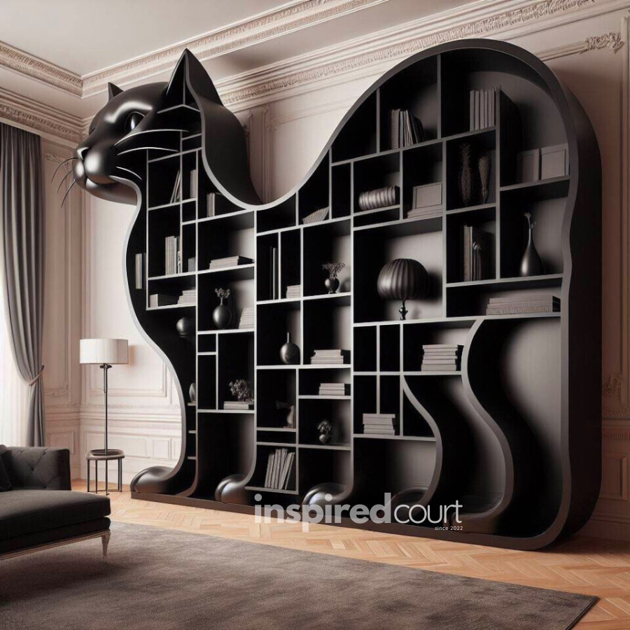 Cat-shaped Bookshelf Unleashing Creativity: The Charm in Modern Interior Design