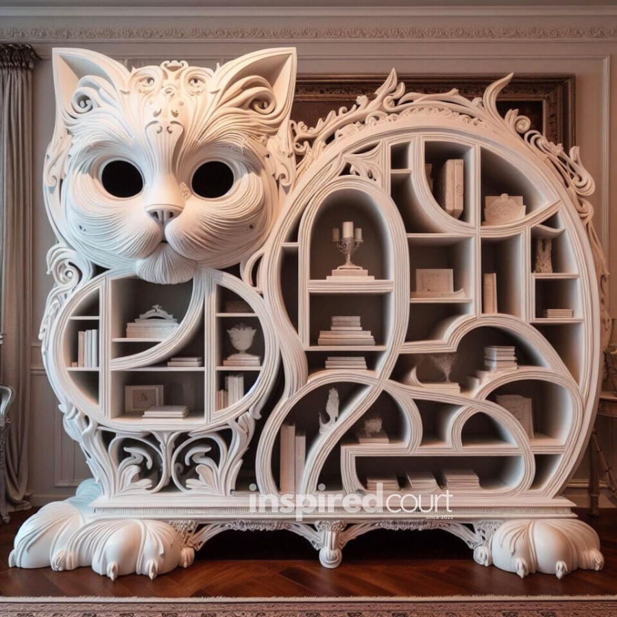 Cat-shaped Bookshelf Unleashing Creativity: The Charm in Modern Interior Design