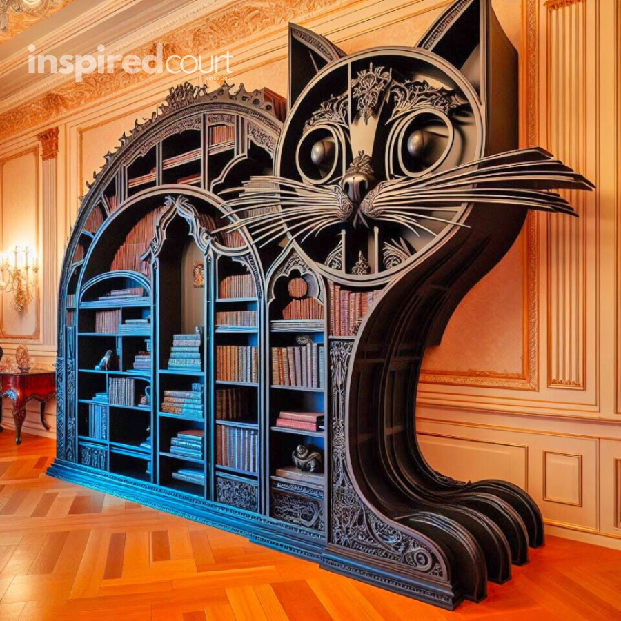 Cat-shaped Bookshelf Unleashing Creativity: The Charm in Modern Interior Design