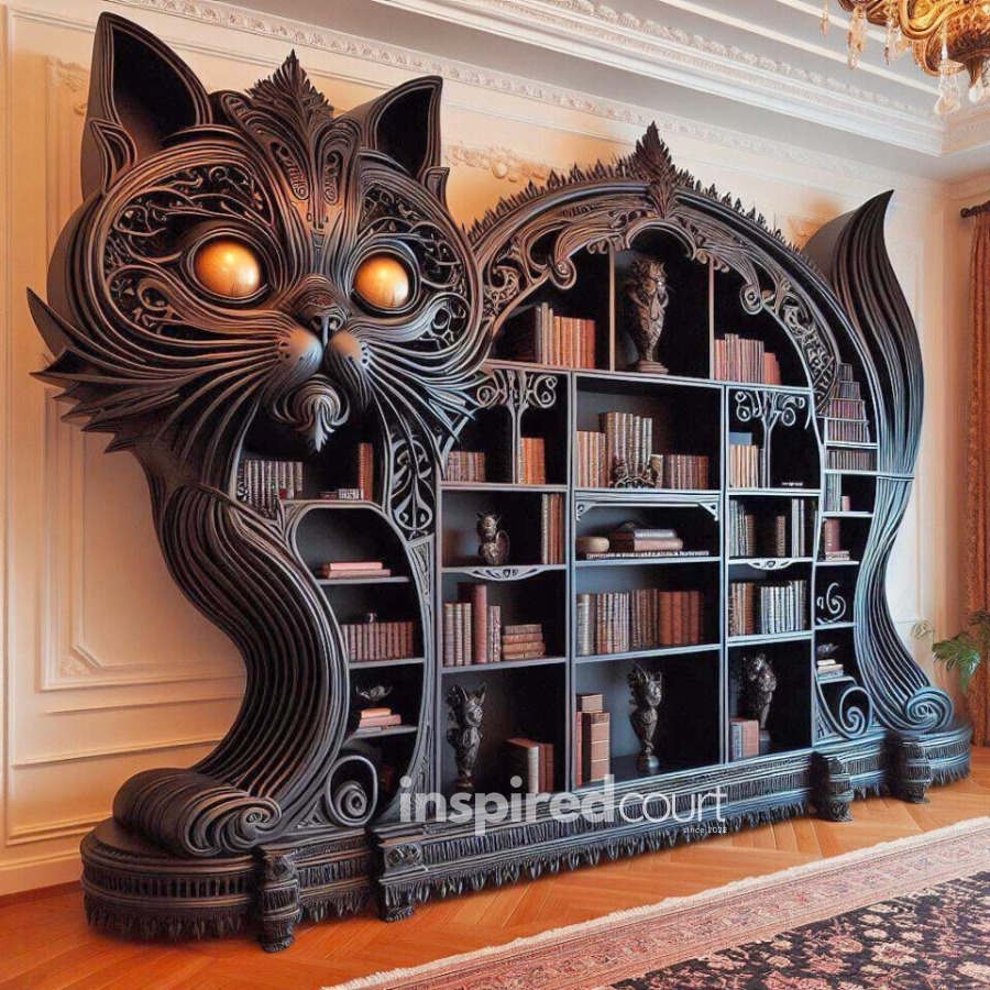 Cat-shaped Bookshelf Unleashing Creativity: The Charm in Modern Interior Design