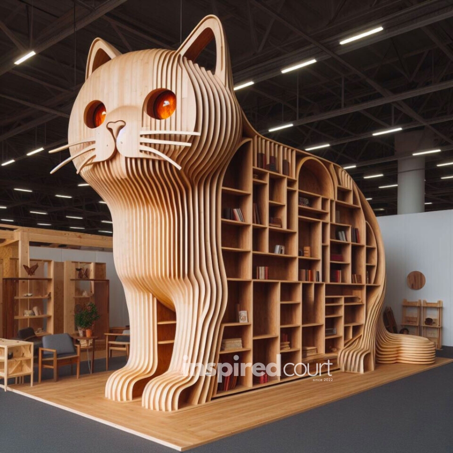 Cat-shaped Bookshelf Unleashing Creativity: The Charm in Modern Interior Design