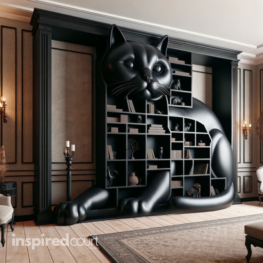 Cat-shaped Bookshelf Unleashing Creativity: The Charm in Modern Interior Design
