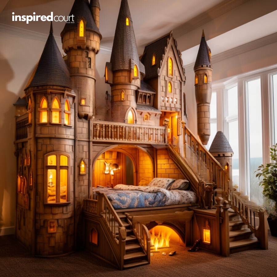 This Enchanting Hogwarts Bunk Bed for Kids Bring the Wizarding World Home