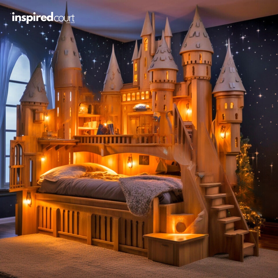 This Enchanting Hogwarts Bunk Bed for Kids Bring the Wizarding World Home