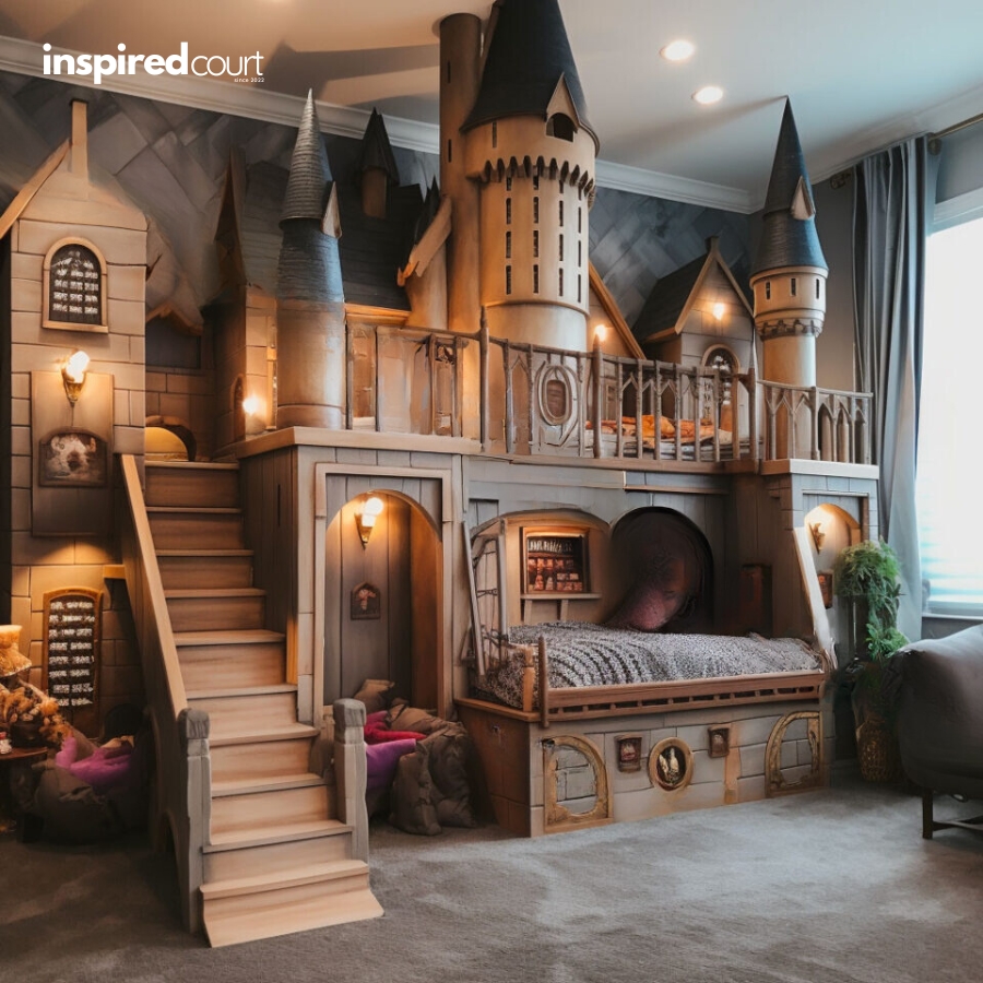 This Enchanting Hogwarts Bunk Bed for Kids Bring the Wizarding World Home