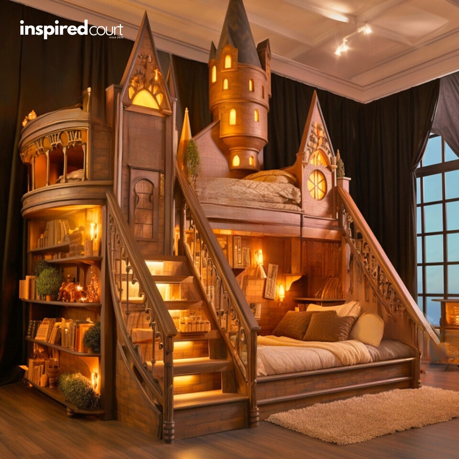 This Enchanting Hogwarts Bunk Bed for Kids Bring the Wizarding World Home
