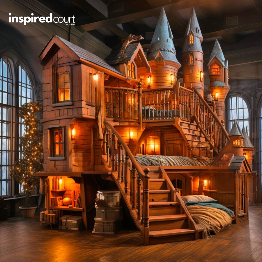 This Enchanting Hogwarts Bunk Bed for Kids Bring the Wizarding World Home