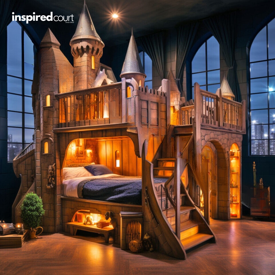 This Enchanting Hogwarts Bunk Bed for Kids Bring the Wizarding World Home