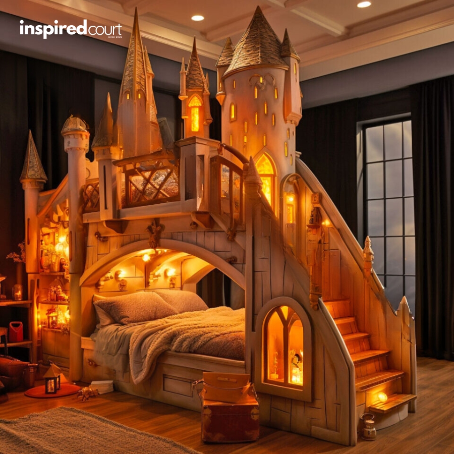 This Enchanting Hogwarts Bunk Bed for Kids Bring the Wizarding World Home
