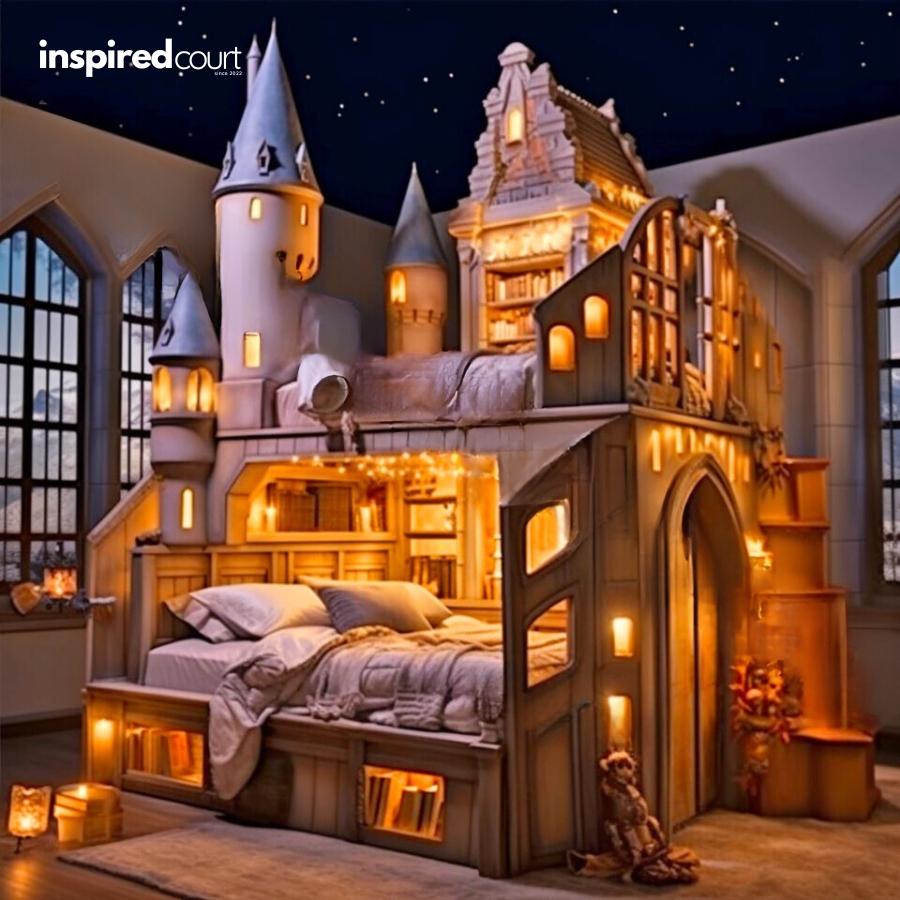 This Enchanting Hogwarts Bunk Bed for Kids Bring the Wizarding World Home