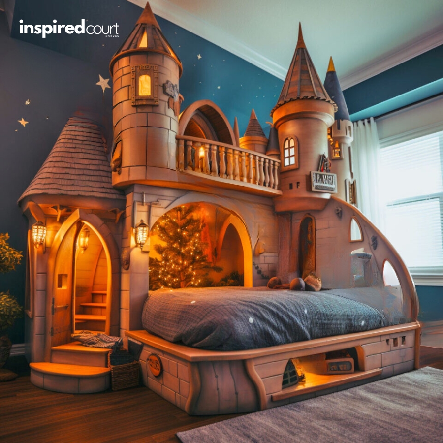 This Enchanting Hogwarts Bunk Bed for Kids Bring the Wizarding World Home