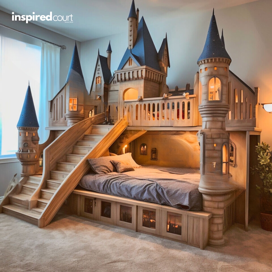 This Enchanting Hogwarts Bunk Bed for Kids Bring the Wizarding World Home