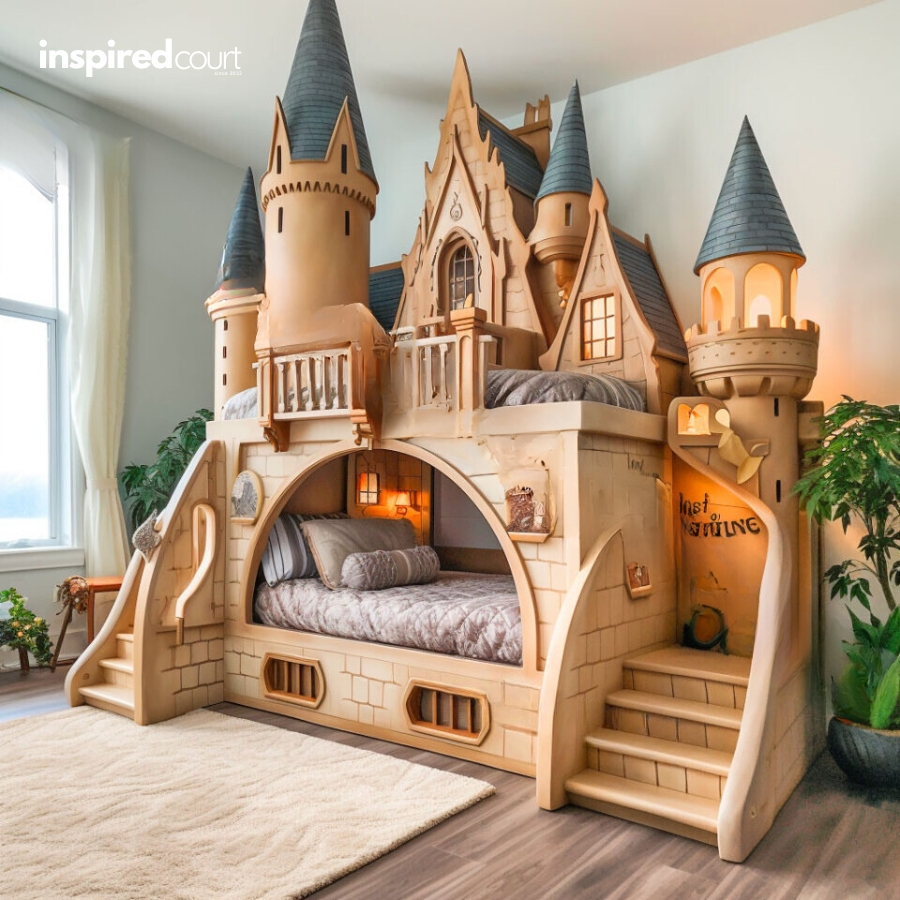 This Enchanting Hogwarts Bunk Bed for Kids Bring the Wizarding World Home