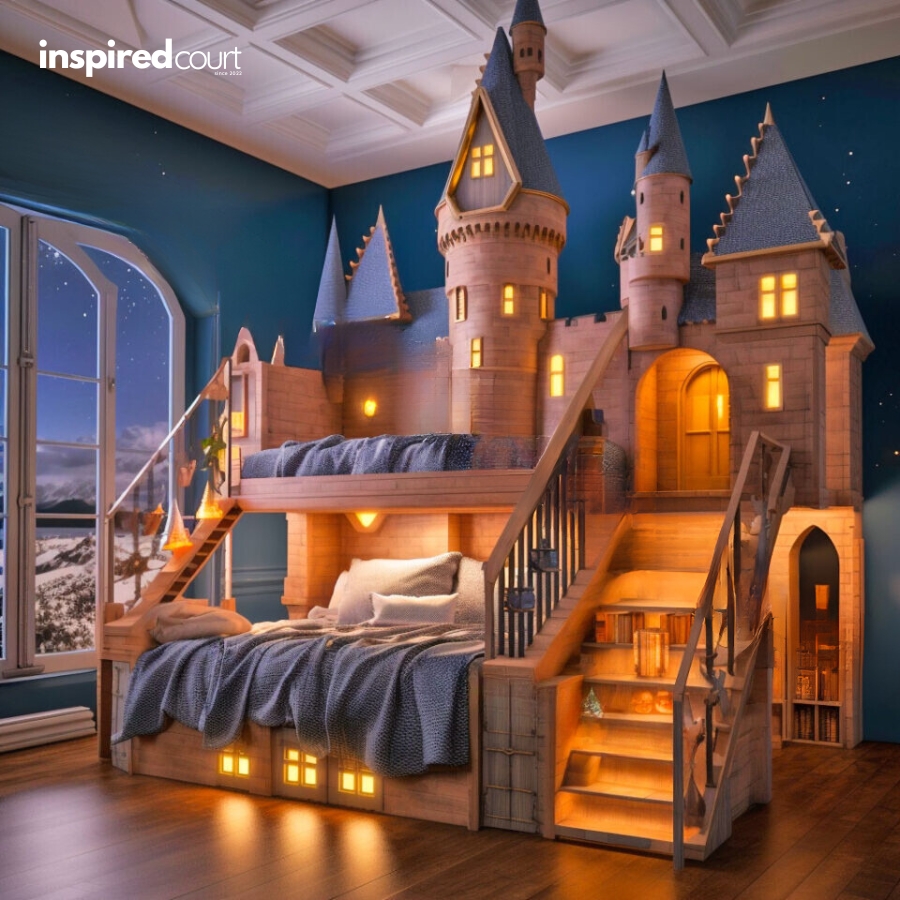 This Enchanting Hogwarts Bunk Bed for Kids Bring the Wizarding World Home