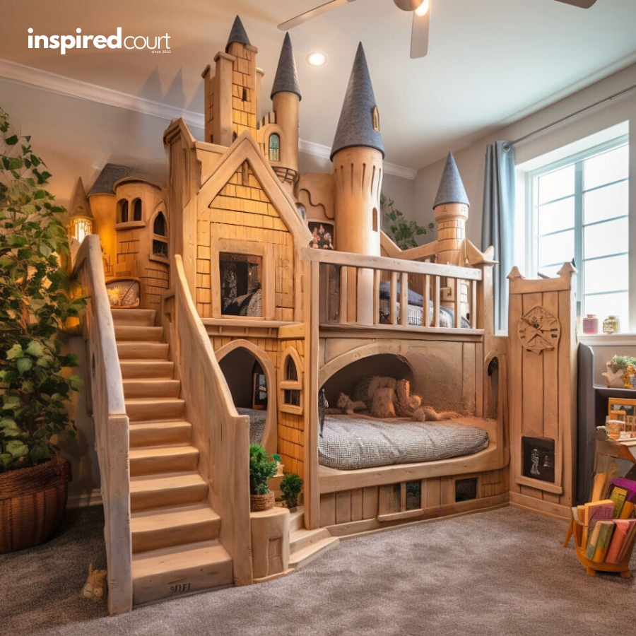This Enchanting Hogwarts Bunk Bed for Kids Bring the Wizarding World Home